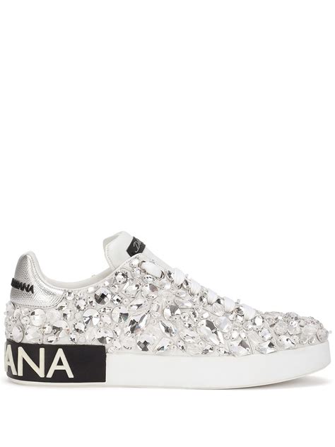 dolce e gabbana sneakers sale|dolce and gabbana embellished sneakers.